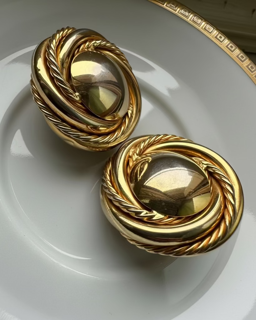 Twisted Knot Clip-On Earrings
