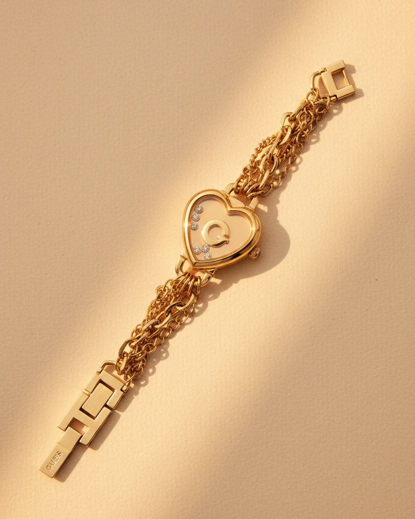 Vintage Guess Heart Bracelet