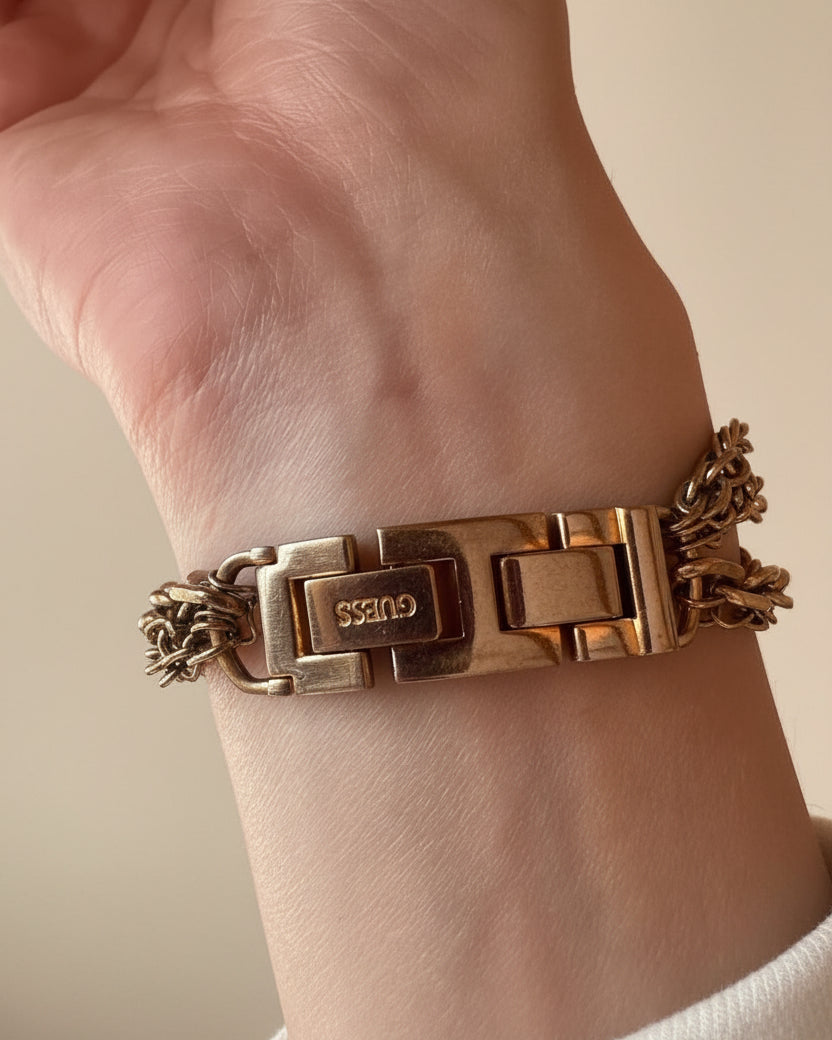 Vintage Guess Heart Bracelet